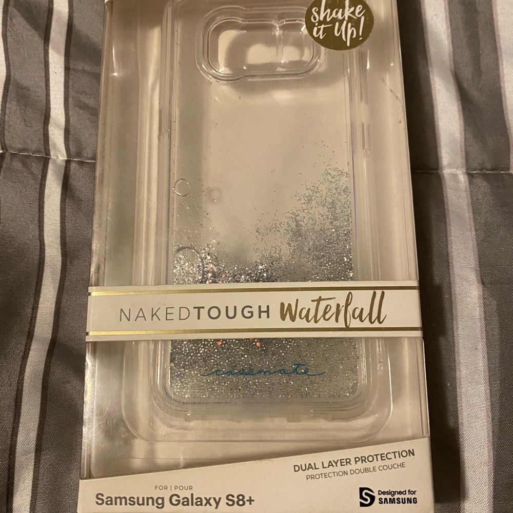 Galaxy S8+ case mate case with waterfall clear